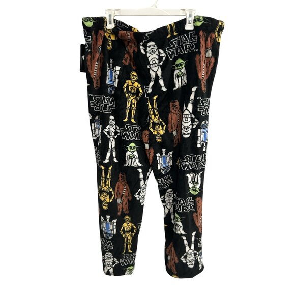 Licensed Star Wars Plush Pajama Pants Sleepwear Drawstring Waist Sz - Picture 2 of 11